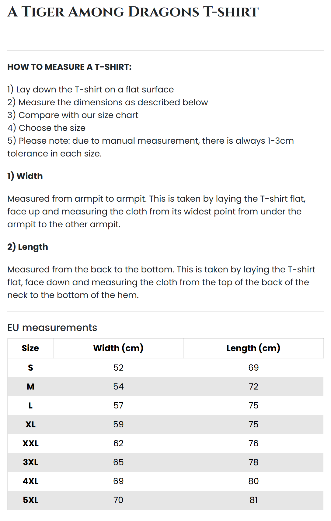 A Tiger Among Dragons T-shirt