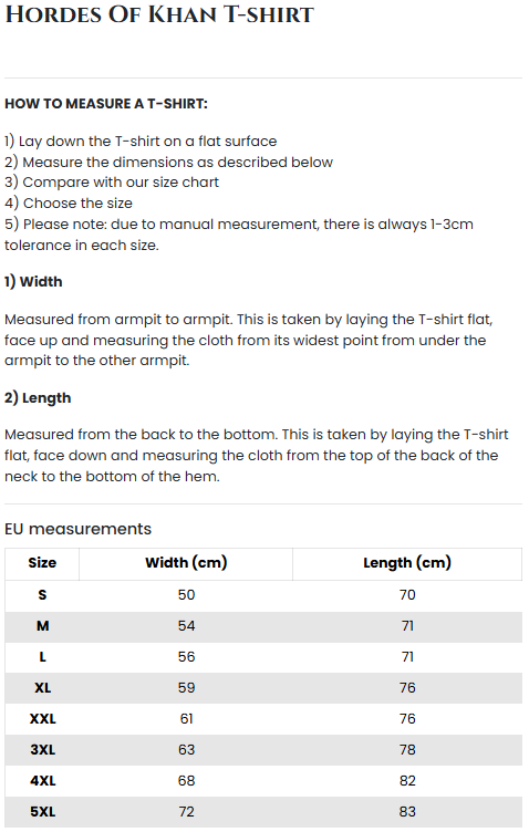 Hordes Of Khan T-shirt