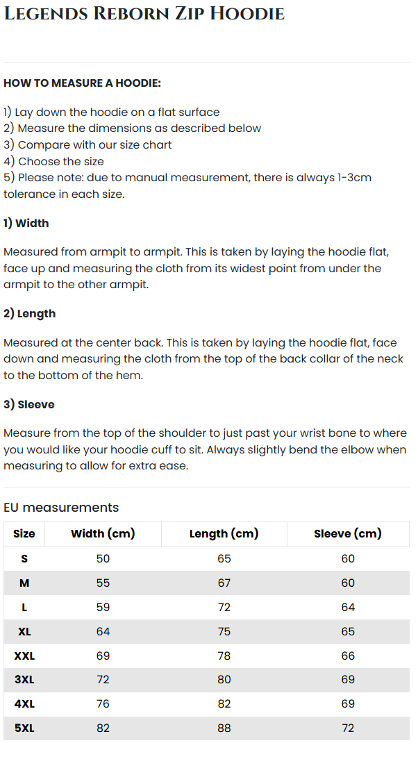 Legends Reborn Zip Hoodie