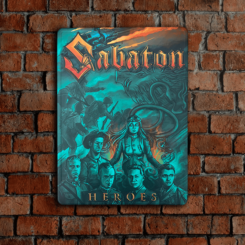 Limited Heroes Metal Sign