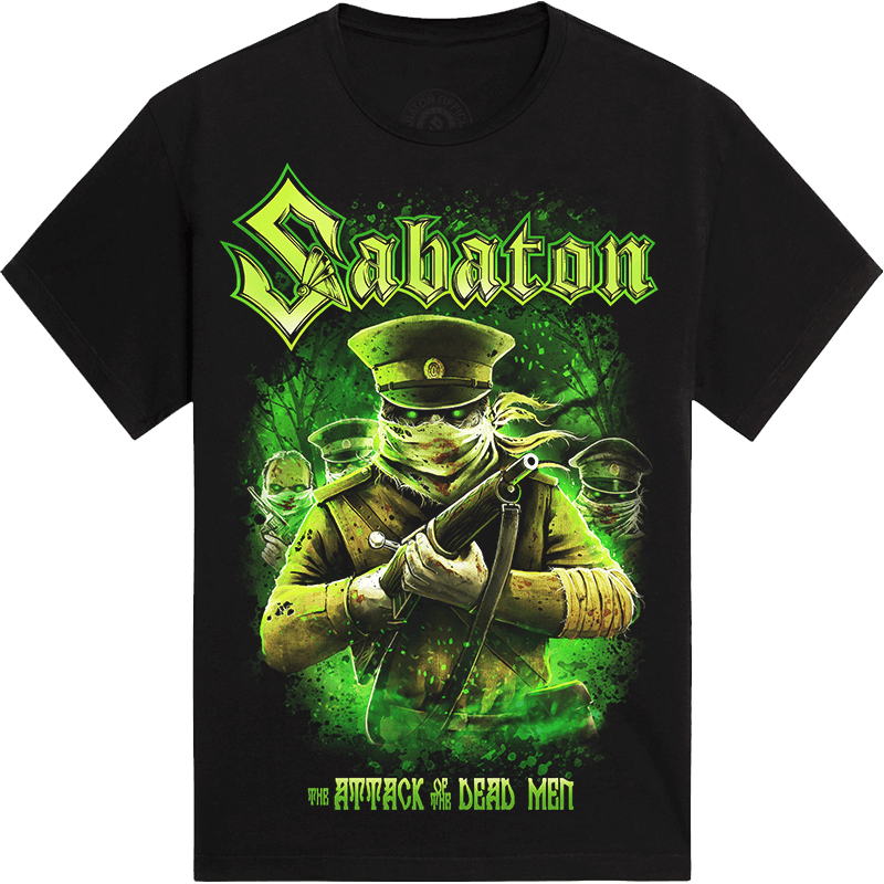 Attack Of The Dead Men T Shirt Sabaton Official Shopify Store