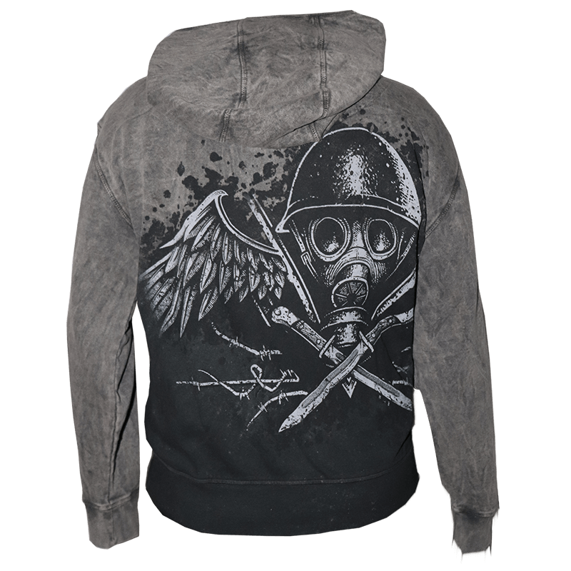 Poison Gas Vintage Zip Hoodie Women